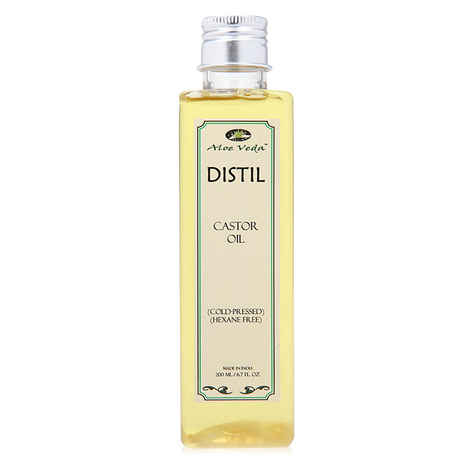 Buy Aloe Veda Massage Oil Cold Pressed Castor Oil Hexane Free 200 ml - Purplle