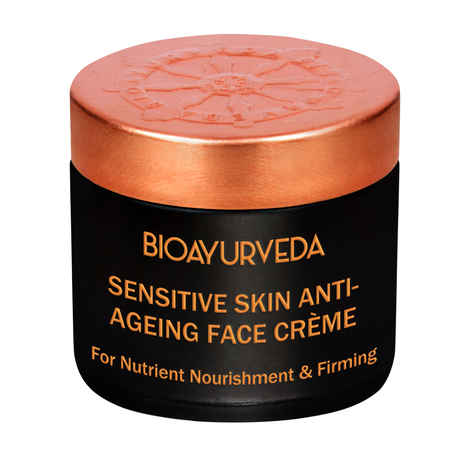Buy BIOAYURVEDA Sensitive Skin Anti-Aging face Cream for Sensitive skin to fight Wrinkles, Fine Lines, Dark Spots (60 g) - Purplle