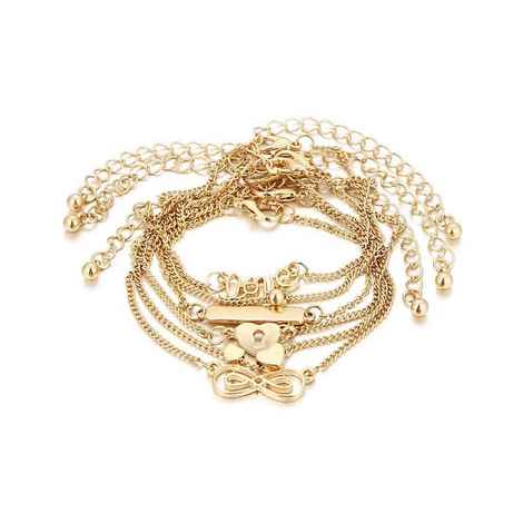 Buy Femnmas Love Bracelet Set (Pack of 6) - Purplle