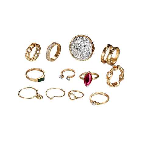 Buy Femnmas Party 12Pcs Ring Set - Purplle