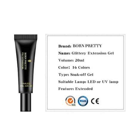 Buy BORN PRETTY Poly UV Gel For Builder Nail Gel Extension (20 ml) Finger Nail Extension UV LED Acrylic Builder Gel Nail Fack Nail (BP-GP02) - Purplle