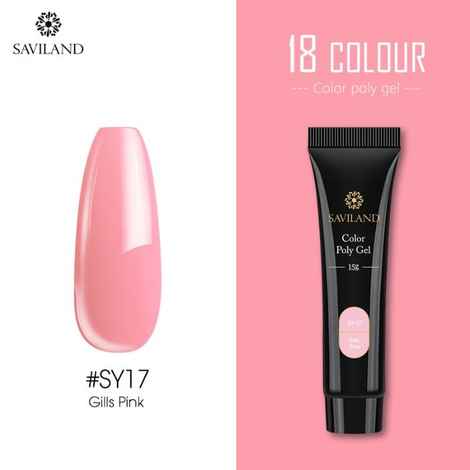 Buy SAVILAND Color Quick Poly Gel Finger Extension Soak Off UV Camouflage Builder Polygel Gel Hard Gel Nail Polish (SY17_Grills Pink_15g) - Purplle