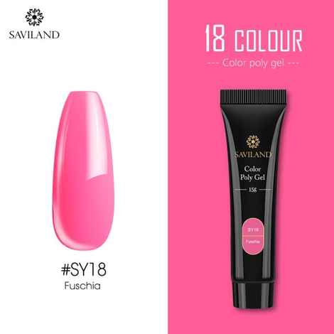 Buy SAVILAND Color Quick Poly Gel Finger Extension Soak Off UV Camouflage Builder Polygel Gel Hard Gel Nail Polish (SY18_Fuschia_S15g) - Purplle