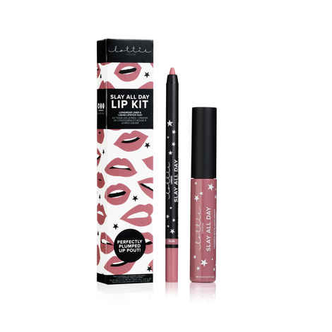 Buy Lottie London Slay All Day Lip Kit- Longwear Matte Liquid Lip & Liner Kit Hun 6 + 7Ml + Gm - Purplle