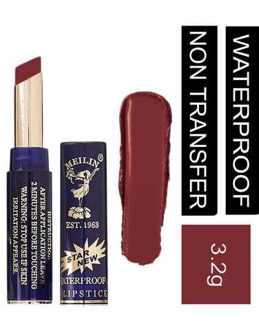 Buy Meilin Non Transfer Waterproof Matte Lipstick, 856 Garnet - Purplle