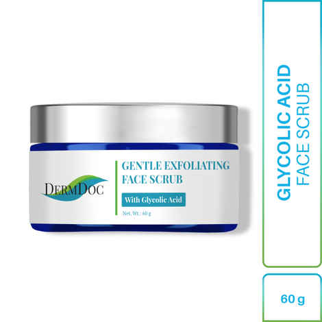 Buy DermDoc Gentle Exfoliating Face Scrub with Glycolic Acid (60 g) - Purplle