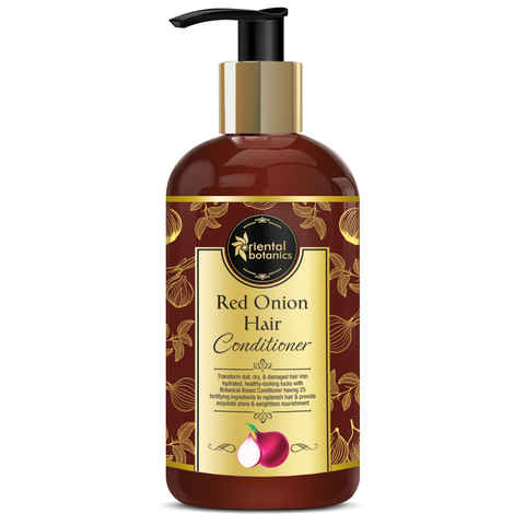 Buy Oriental Botanics Red Onion Hair Conditioner with Red Onion Oil & 25 Botanical Actives - No Parabens, Mineral Oil, Sulphate (300 ml) - Purplle