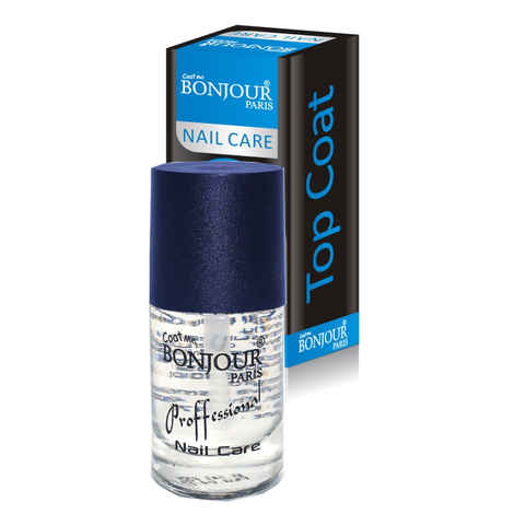 Buy Bonjour Paris Coat Me Nail Polish Top Coat Transparent (9 ml) - Purplle