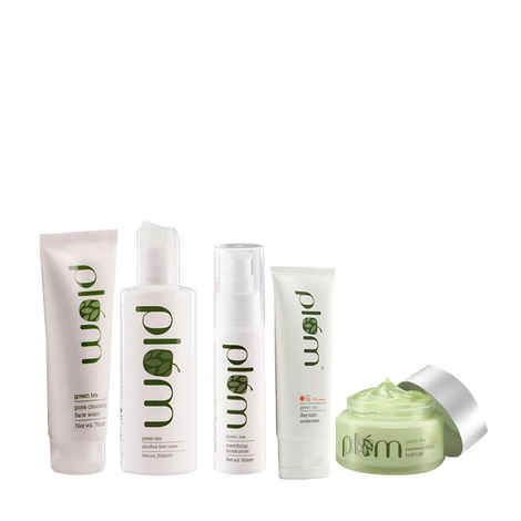 Plum Green Tea Day-Night Skincare Routine For Oily & Acne-Prone Skin