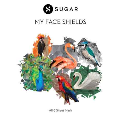 Buy SUGAR Cosmetics Sheet Mask (My Face Shields (Pack of 6)) - Purplle