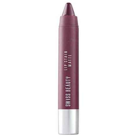 Buy Swiss Beauty Lip Stain Matte Lipstick - 210 Burgandy (3 g) - Purplle