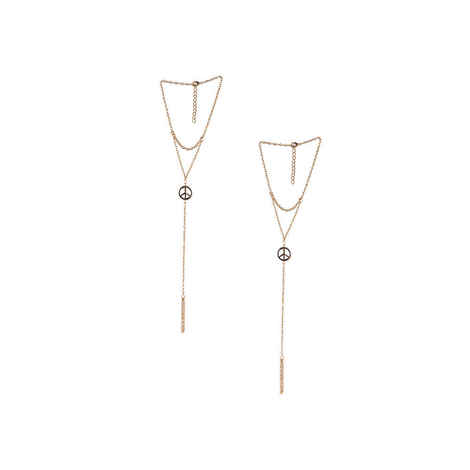 Buy Femnmas Peace Symbol Fashion Chain Anklet - Purplle