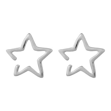Buy Femnmas Silver Star Non Pierced EarCuff - Purplle