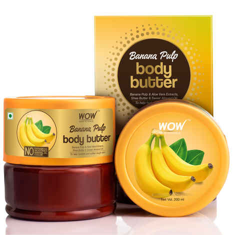 Buy WOW Skin Science Banana Pulp Body Butter (200 ml) - Purplle