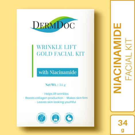 DermDoc Wrinkle Lift Gold Facial Kit with Niacinamide (34 g)