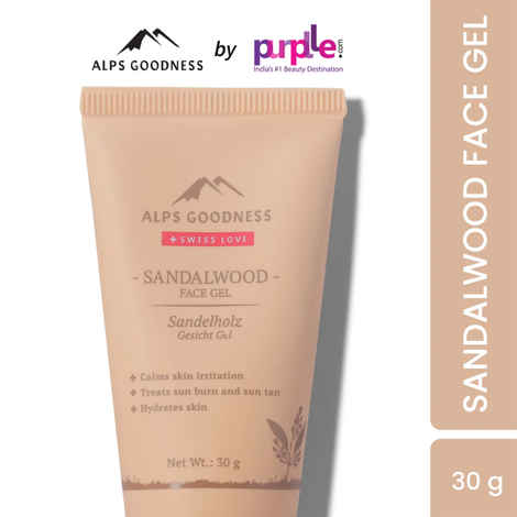 Alps Goodness Sandalwood Face Gel (30g) | Lightweight Gel | Moisturizer for Oily Skin| Moisturizer for face| Sandalwood Moisturizer