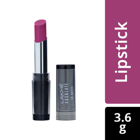 Buy Lakme Absolute 3D Lipstick, Explosive Purple (3.6 g) - Purplle