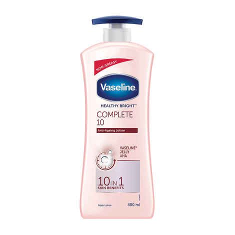 Buy Vaseline Healthy Bright Complete 10 Body Lotion (400 ml) - Purplle