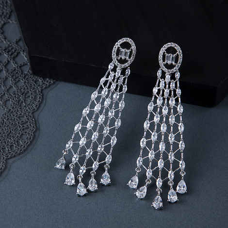Buy Queen Be Darling Waterfall Earrings - Purplle