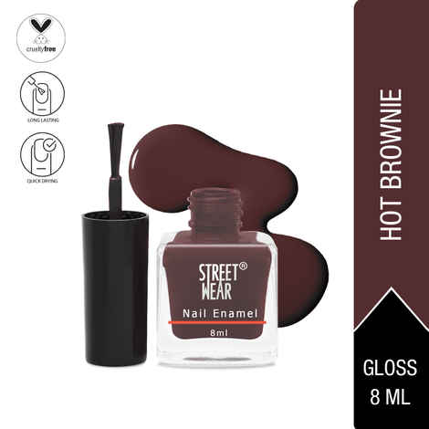 Buy Street Wear Nail Enamel (Revamp) Hot Brownie (8 ml) - Purplle