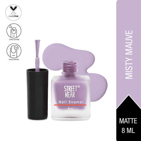 Buy Street Wear Matte Nail Enamel Misty Mauve (8 ml) - Purplle