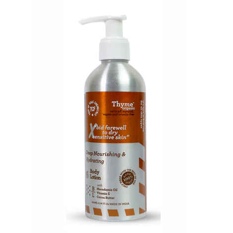 Buy Thyme Organic Deep Nourishing & Hydrating Body Lotion with Macadamia Oil -Toxic Chemical Free ( 200 ml) - Purplle
