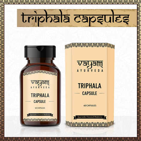 Buy Vayam Ayurveda Health & Wellness Triphala Supplement Capsules | Ayurvedic | Natural | Herbal | Pure | Sulphate free | Paraben Free - Purplle