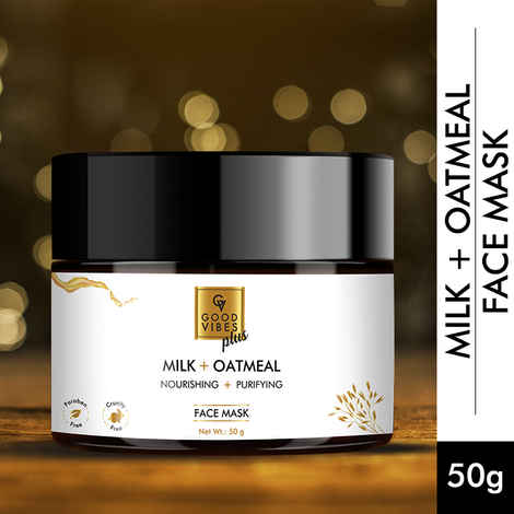 Buy Good Vibes Plus Milk + Oatmeal - Nourishing+Purifying Face Mask (50gm) - Purplle