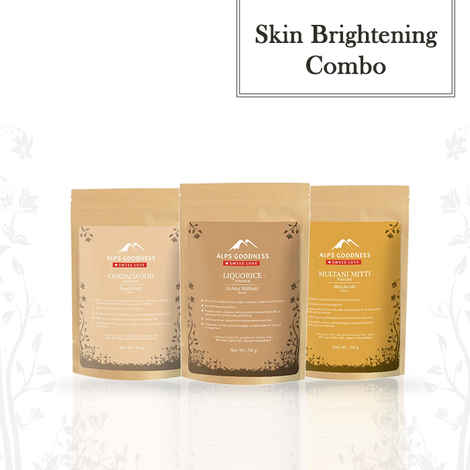Buy Alps Goodness Skin Brightening Combo with Liquorice, Sandalwood and Multani Mitti Powder - Purplle