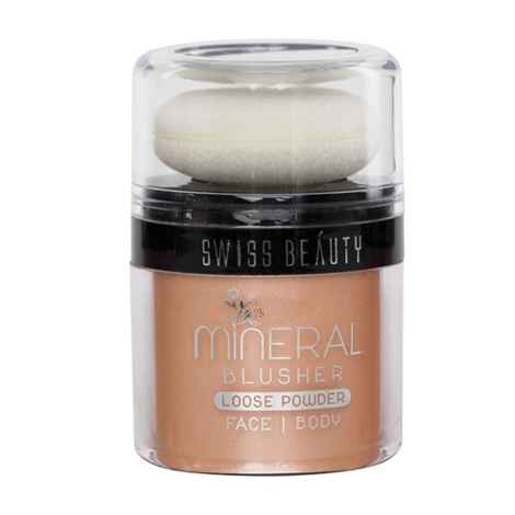 Buy Swiss Beauty Mineral Blusher Loose Powder Bronzer Base Skin Face Body (12 g) (SB-03-11) - Purplle