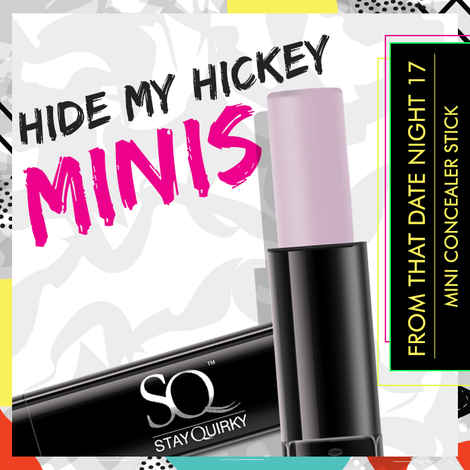 Buy Stay Quirky Hide my Hickey Concealer Minis - From That Date Night 17 | Buildabale Coverage | Brightening | Long Lasting | Smudgeproof | Transferproof - Purplle