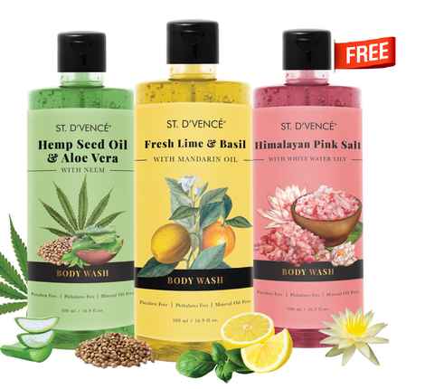 ST. DVENCE Freshness Buy 2 Get 1 Free Body Wash Combo-2 - 3 gm