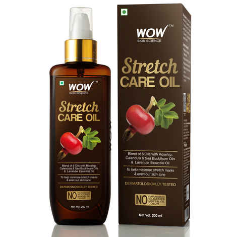 Buy WOW Skin Science Stretch Care Oil (200 ml) - Purplle