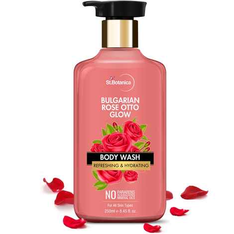 Buy StBotanica Bulgarian Rose Otto Glow Body Wash | Refreshing & Hydrating | No Paraben & SLS - (250 ml) - Purplle
