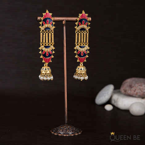 Buy Queen Be Colour Board Earrings - Purplle