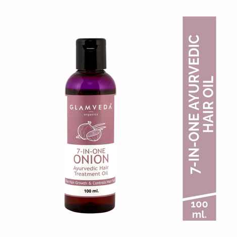 Buy Glamveda 7 IN ONE Onion Hair Ayurvedic Treatment Oil (100 ml) - Purplle