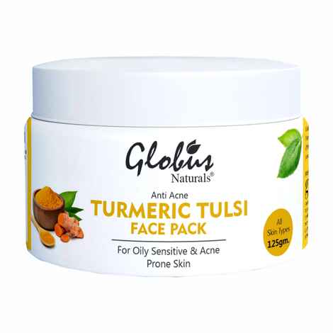 Buy Globus Naturals Turmeric Tulsi Anti Acne Face Pack (125 g) - Purplle