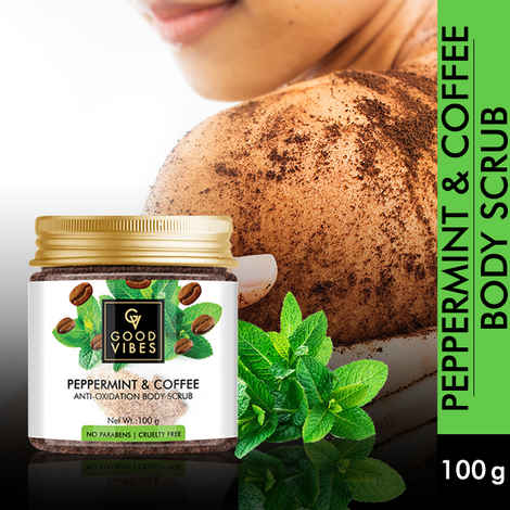 Buy Good Vibes Anti-Oxidation Body Scrub - Peppermint and Coffee (100 gm) - Purplle