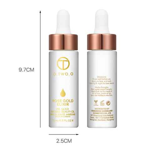Buy O.Two.O Rose Gold Elixir 24K gold Infused Beauty Oil (15 ml) - Purplle