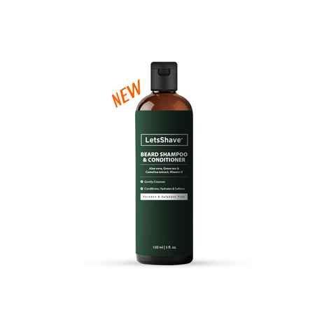 LetsShave Beard Wash Shampoo and Conditioner - Soft Shiny Frizz Free Beard (150 ml)