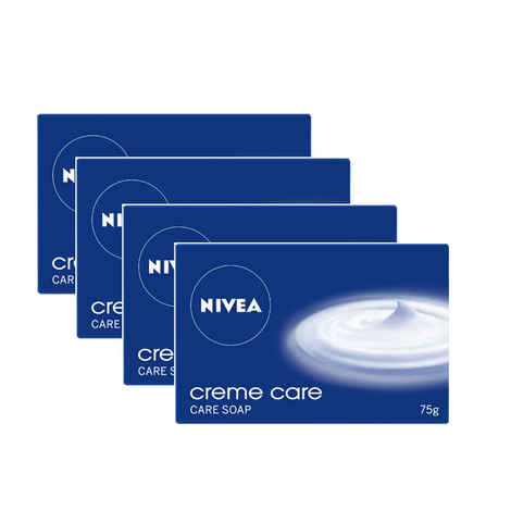 Nivea Creme Care Soap - Pack of 4 (Each of 75 g)
