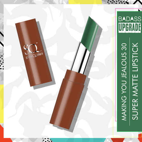 Buy Stay Quirky Lipstick Super Matte Green with Badass Upgrade - Making you jealous 30 - Purplle