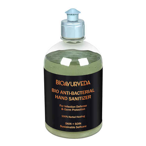 Buy BIOAYURVEDA Anti-Bacterial Hand & Body Liquid Organic Sanitizer for Hands Germs (500 ml) - Purplle