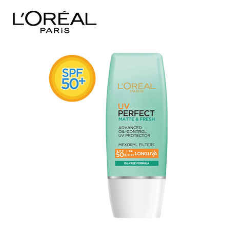 Buy L'Oreal Paris UV Perfect Matte & Fresh Long UVA SPF 50+/PA++++ - Purplle