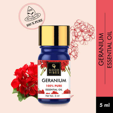 Buy Good Vibes 100% Pure Essential Oil - Geranium (5 ml) - Purplle