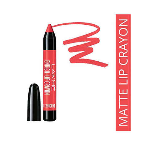 Buy Lakme Enrich Lip Crayon 07 Shocking Pink (2.2 g) - Purplle