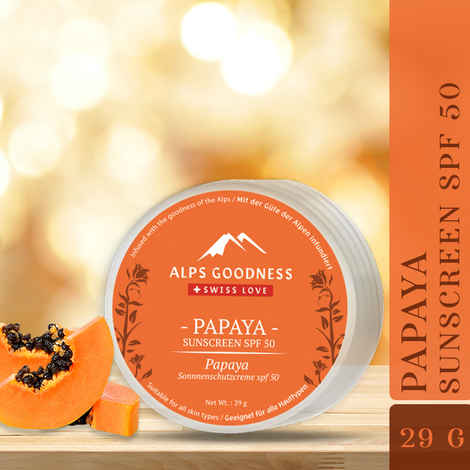 Buy Alps Goodness Papaya Sunscreen SPF 50(29 gm) - Purplle