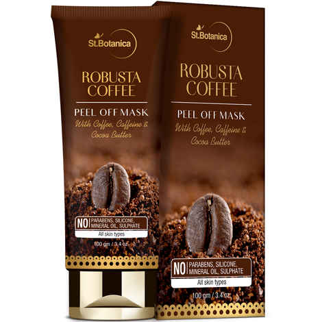 Buy StBotanica Robusta Coffee Peel Off Mask (100 g) | With Coffee, Caffeine And Cocoa Butter | No SLS, Paraben (100 g) - Purplle
