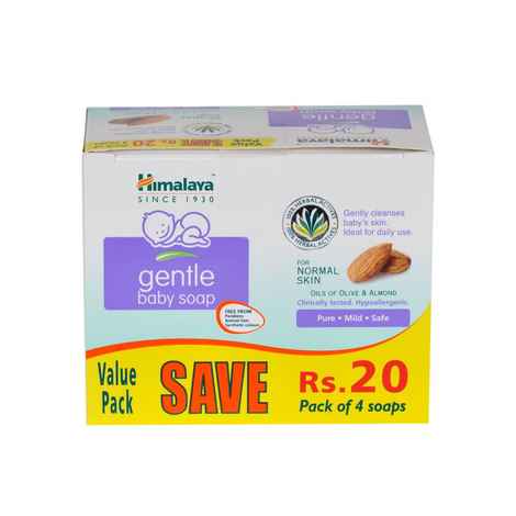 Buy Himalaya Baby Gentle Bath Soap (Pack of 4) 75 g - Purplle