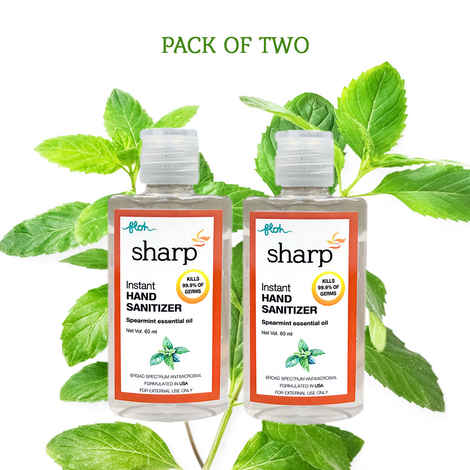 FLOH hand sanitizer with 70% IPA and vitamin E (60 ml) (Pack of 2)